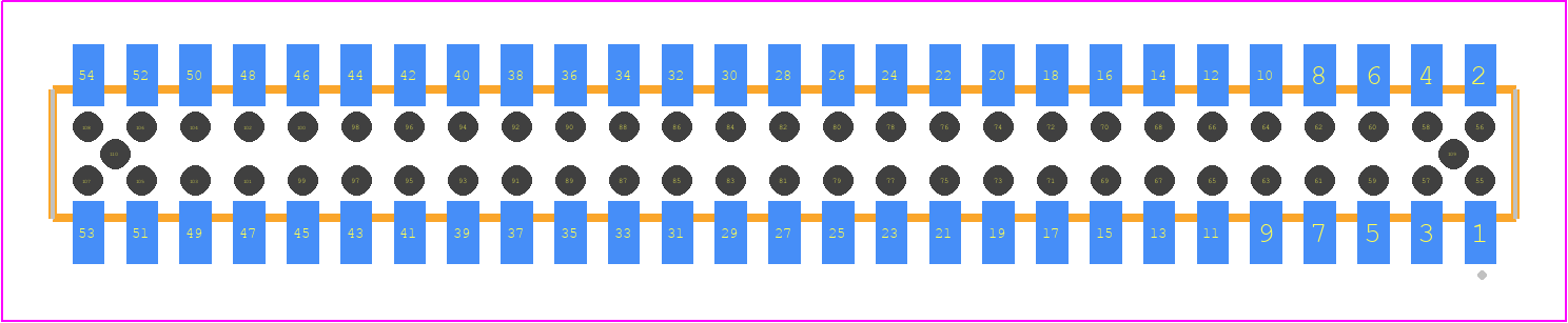 CLP-127-02-H-D-BE-A-K - SAMTEC PCB footprint - Other - Other - CLP-127-02-XXX-D-BE-A-K