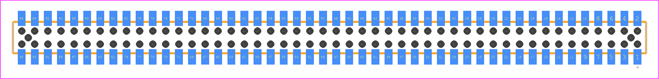 CLP-148-02-S-D-BE-A-K - SAMTEC PCB footprint - Other - Other - CLP-148-02-XXX-D-BE-A-K