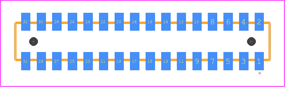 CLP-116-02-F-D-A-K - SAMTEC PCB footprint - Other - Other - CLP-116-02-XXX-D-A-K