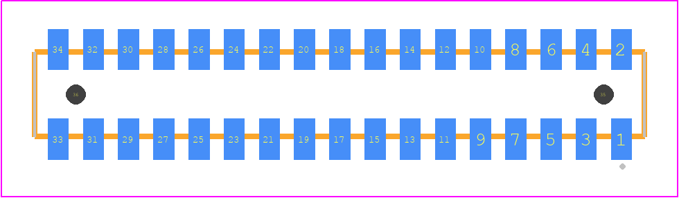 CLP-117-02-LM-D-A-K - SAMTEC PCB footprint - Other - Other - CLP-117-02-XXX-D-A-K