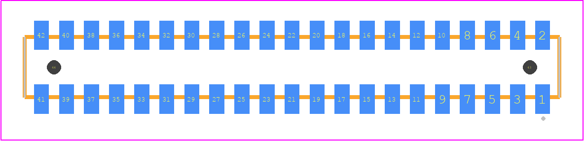 CLP-121-02-L-D-A-K - SAMTEC PCB footprint - Other - Other - CLP-121-02-XXX-D-A-K