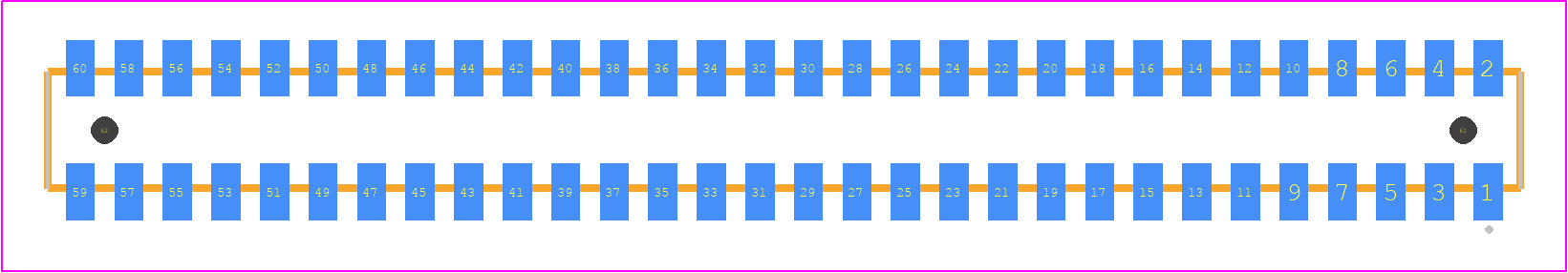 CLP-130-02-F-D-A-K - SAMTEC PCB footprint - Other - Other - CLP-130-02-XXX-D-A-K
