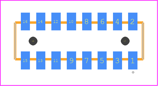 CLP-108-02-G-D-A-K-TR - SAMTEC PCB footprint - Other - Other - CLP-108-02-XXX-D-A-K-TR
