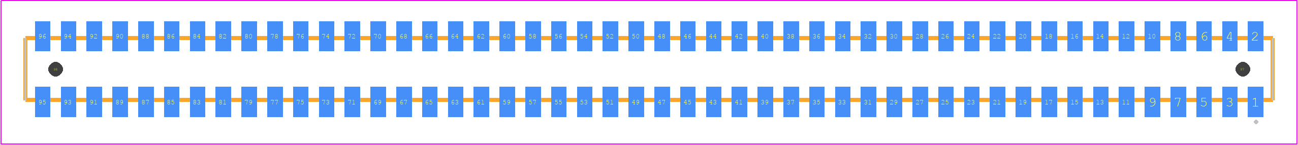 CLP-148-02-LM-D-A-K-TR - SAMTEC PCB footprint - Other - Other - CLP-148-02-XXX-D-A-K-TR