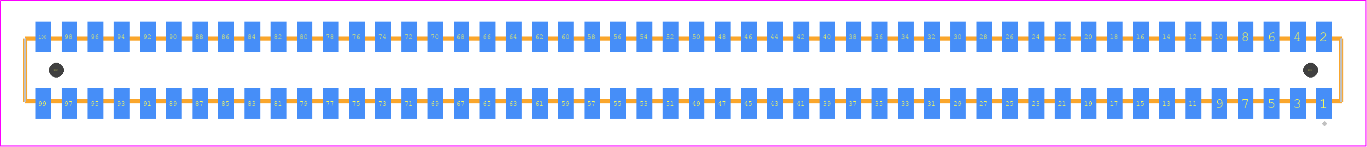 CLP-150-02-LM-D-A-K-TR - SAMTEC PCB footprint - Other - Other - CLP-150-02-XXX-D-A-K-TR