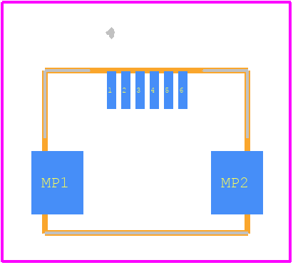 XF3M-0615-1B-R100 - OMRON Electronics PCB footprint - Other - Other - XF3M-0615-1B-R100-2