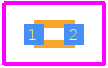 ERA2AED162X - Panasonic PCB footprint - Other - Other - ERA2A_(0402)