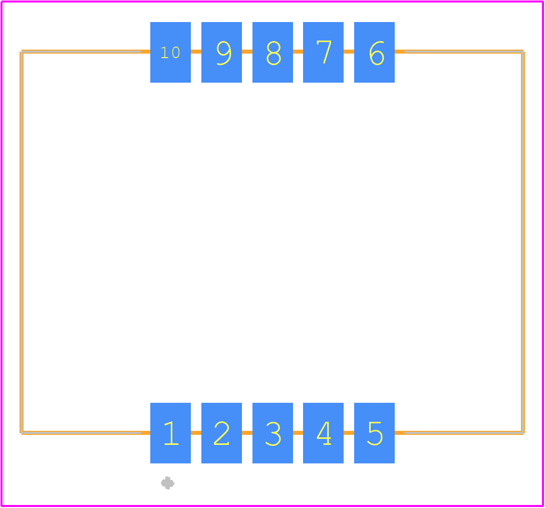 HDSM-541C - Avago Technologies PCB footprint - Other - Other - HDSM-541C-1