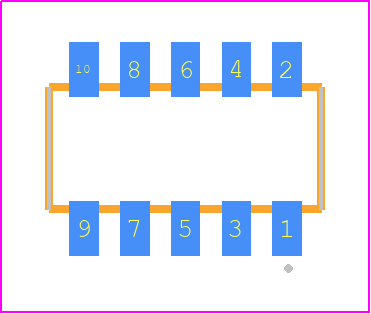 CLP-105-02-LMX-DH - SAMTEC PCB footprint - Other - Other - CLP-105-02-XXX-DH