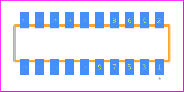 CLP-110-02-FX-DH - SAMTEC PCB footprint - Other - Other - CLP-110-02-XXX-DH