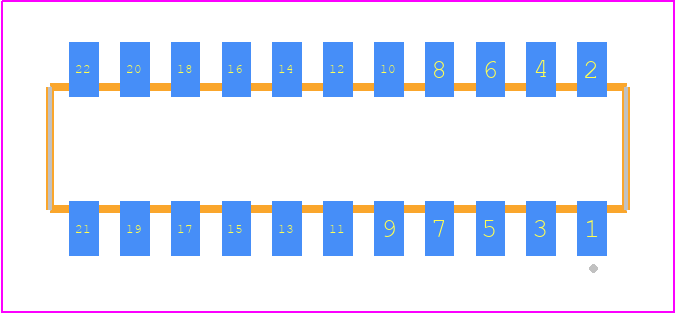 CLP-111-02-FX-DH - SAMTEC PCB footprint - Other - Other - CLP-111-02-XXX-DH