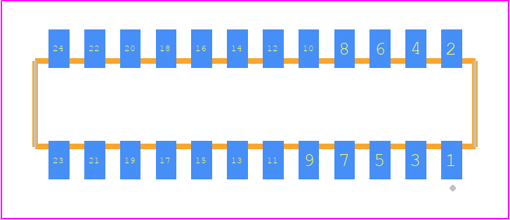 CLP-112-02-LX-DH - SAMTEC PCB footprint - Other - Other - CLP-112-02-XXX-DH