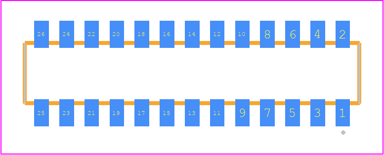 CLP-113-02-LMX-DH - SAMTEC PCB footprint - Other - Other - CLP-113-02-XXX-DH