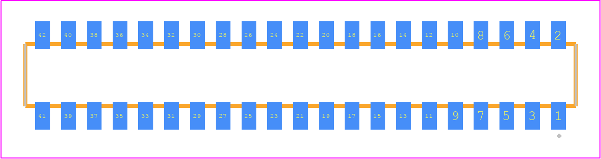 CLP-121-02-LX-DH - SAMTEC PCB footprint - Other - Other - CLP-121-02-XXX-DH