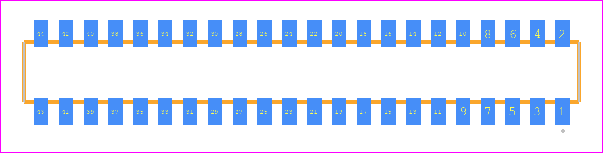 CLP-122-02-FX-DH - SAMTEC PCB footprint - Other - Other - CLP-122-02-XXX-DH