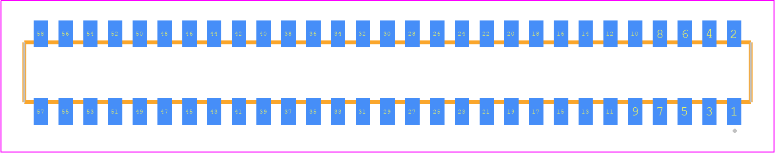 CLP-129-02-FX-DH - SAMTEC PCB footprint - Other - Other - CLP-129-02-XXX-DH