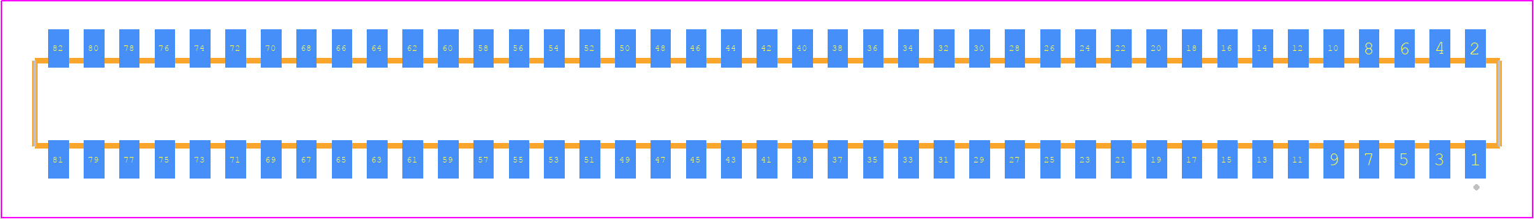 CLP-141-02-LMX-DH - SAMTEC PCB footprint - Other - Other - CLP-141-02-XXX-DH