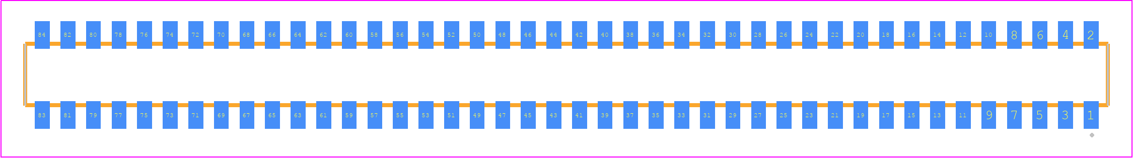 CLP-142-02-FX-DH - SAMTEC PCB footprint - Other - Other - CLP-142-02-XXX-DH