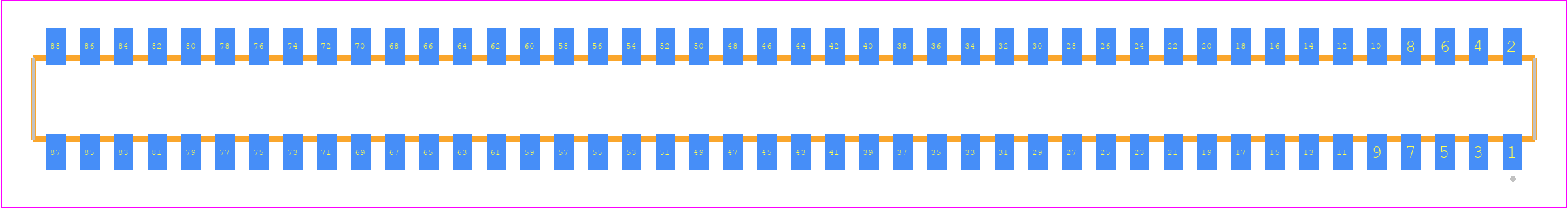 CLP-144-02-FX-DH - SAMTEC PCB footprint - Other - Other - CLP-144-02-XXX-DH