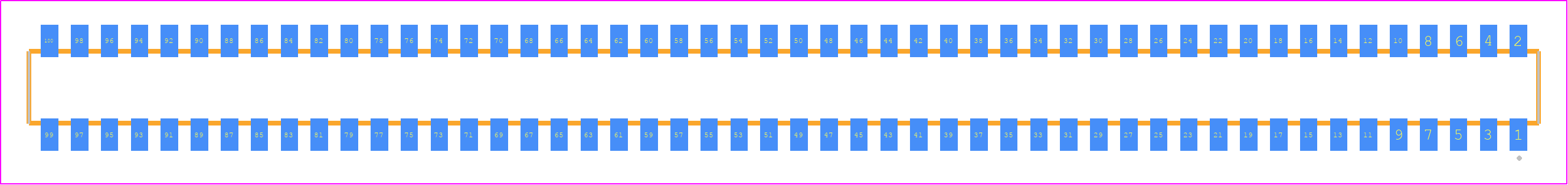 CLP-150-02-FMX-DH - SAMTEC PCB footprint - Other - Other - CLP-150-02-XXX-DH