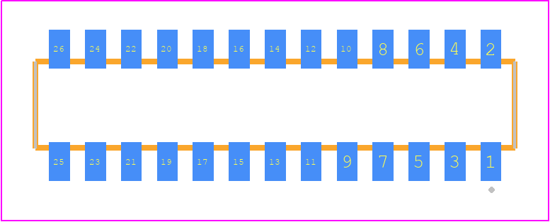 CLP-113-02-FMX-DH-TR - SAMTEC PCB footprint - Other - Other - CLP-113-02-XXX-DH-TR