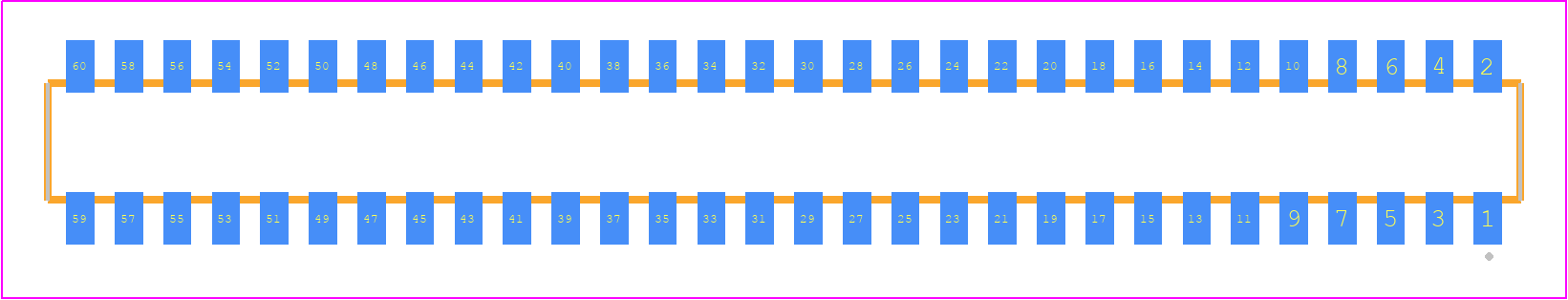 CLP-130-02-LX-DH-TR - SAMTEC PCB footprint - Other - Other - CLP-130-02-XXX-DH-TR