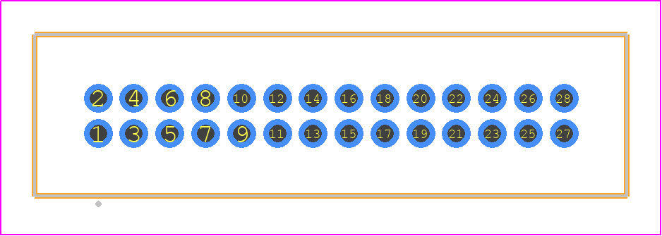 TFM-114-01-STL-D - SAMTEC PCB footprint - Other - Other - TFM-114-XX-YYY-D