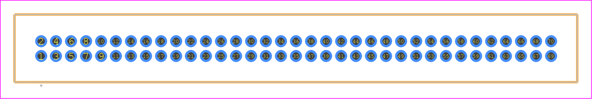 TFM-135-01-SM-D - SAMTEC PCB footprint - Other - Other - TFM-135-XX-YYY-D