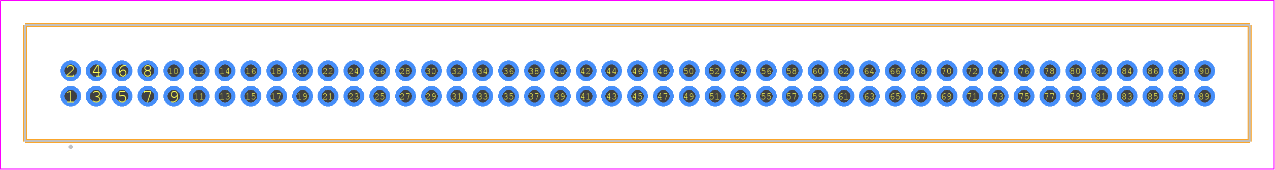 TFM-145-03-LM-D - SAMTEC PCB footprint - Other - Other - TFM-145-XX-YYY-D