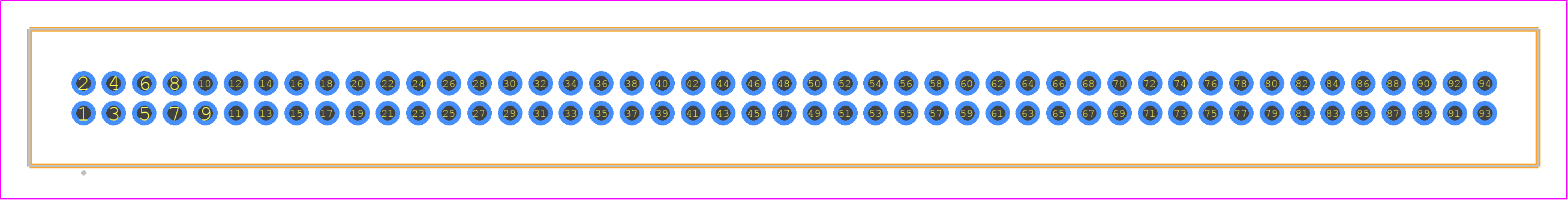 TFM-147-01-SM-D - SAMTEC PCB footprint - Other - Other - TFM-147-XX-YYY-D