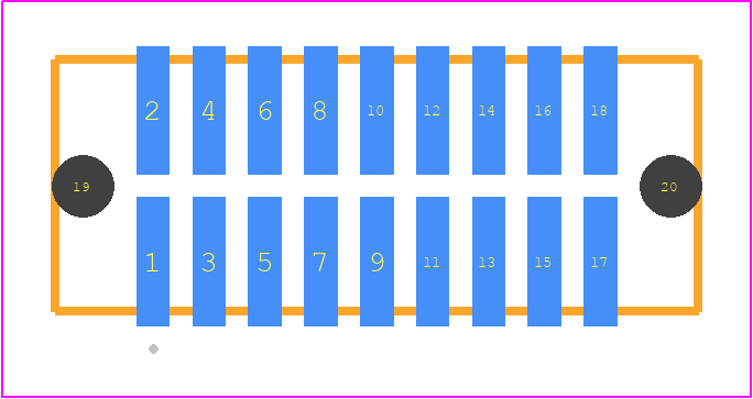 TFM-109-03-F-D-A - SAMTEC PCB footprint - Other - Other - TFM-109-YY-XXX-D-A