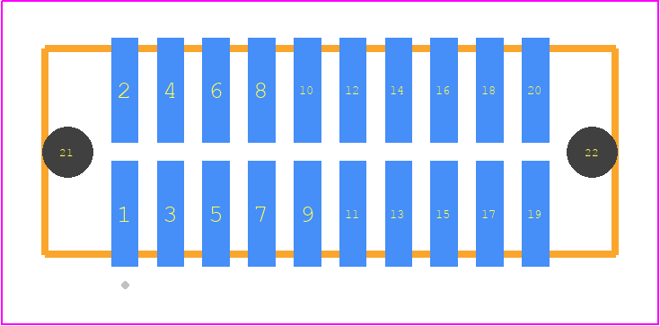 TFM-110-03-L-D-A - SAMTEC PCB footprint - Other - Other - TFM-110-YY-XXX-D-A