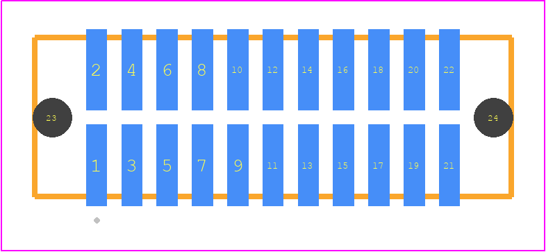 TFM-111-01-F-D-A - SAMTEC PCB footprint - Other - Other - TFM-111-YY-XXX-D-A