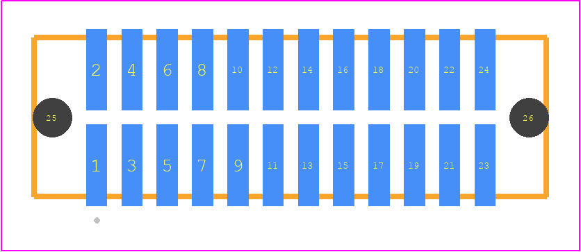 TFM-112-01-FM-D-A - SAMTEC PCB footprint - Other - Other - TFM-112-YY-XXX-D-A