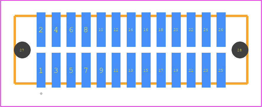 TFM-113-01-L-D-A - SAMTEC PCB footprint - Other - Other - TFM-113-YY-XXX-D-A