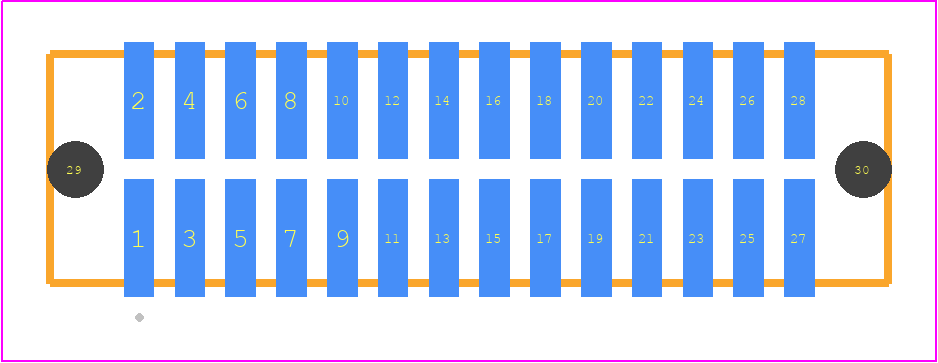 TFM-114-03-S-D-A - SAMTEC PCB footprint - Other - Other - TFM-114-YY-XXX-D-A
