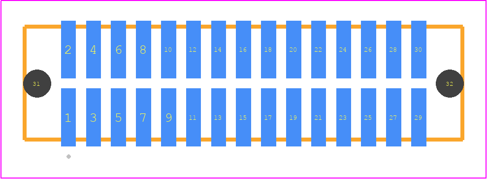 TFM-115-03-STL-D-A - SAMTEC PCB footprint - Other - Other - TFM-115-YY-XXX-D-A