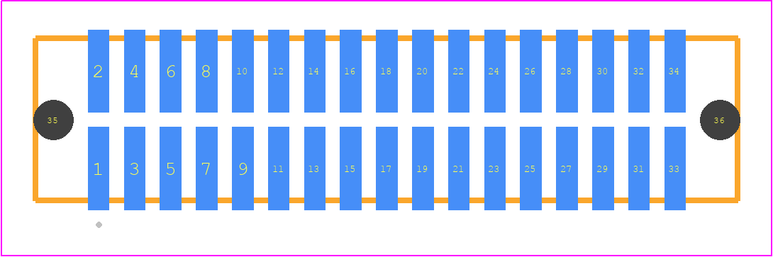 TFM-117-01-LM-D-A - SAMTEC PCB footprint - Other - Other - TFM-117-YY-XXX-D-A