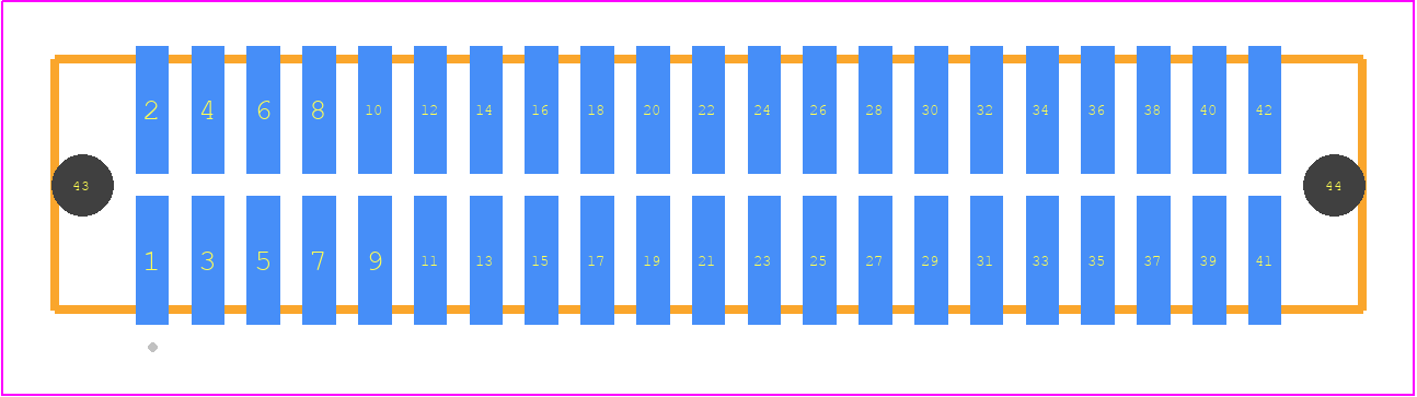 TFM-121-01-L-D-A - SAMTEC PCB footprint - Other - Other - TFM-121-YY-XXX-D-A