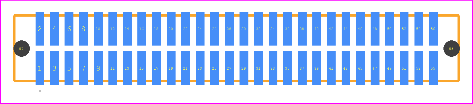 TFM-128-03-LM-D-A - SAMTEC PCB footprint - Other - Other - TFM-128-YY-XXX-D-A