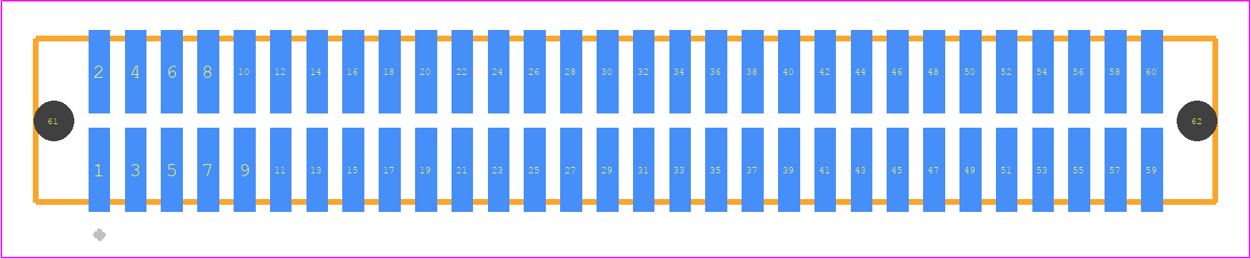 TFM-130-03-LM-D-A - SAMTEC PCB footprint - Other - Other - TFM-130-YY-XXX-D-A