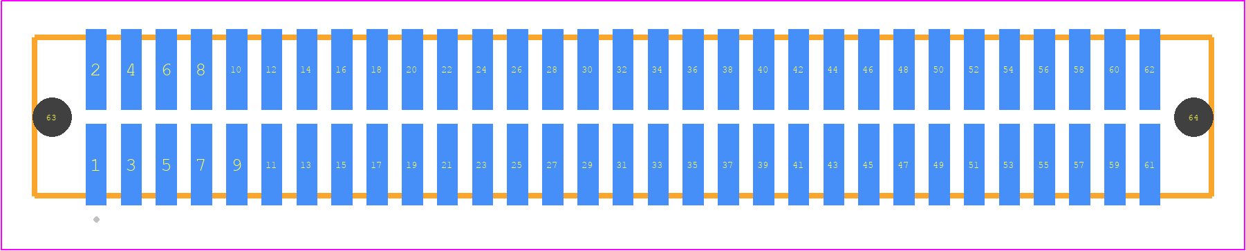TFM-131-01-H-D-A - SAMTEC PCB footprint - Other - Other - TFM-131-YY-XXX-D-A
