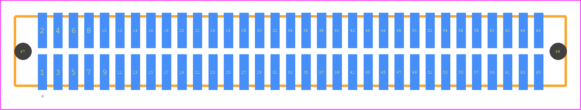 TFM-133-01-STL-D-A - SAMTEC PCB footprint - Other - Other - TFM-133-YY-XXX-D-A