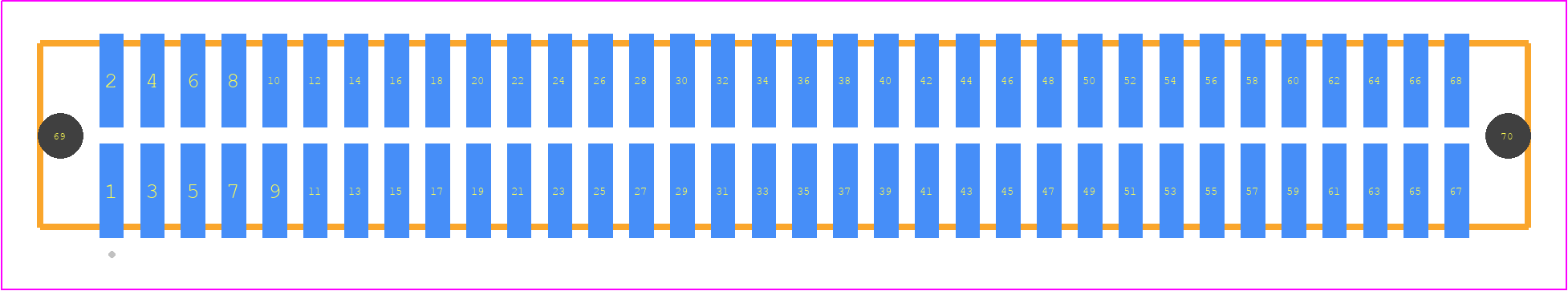TFM-134-01-F-D-A - SAMTEC PCB footprint - Other - Other - TFM-134-YY-XXX-D-A