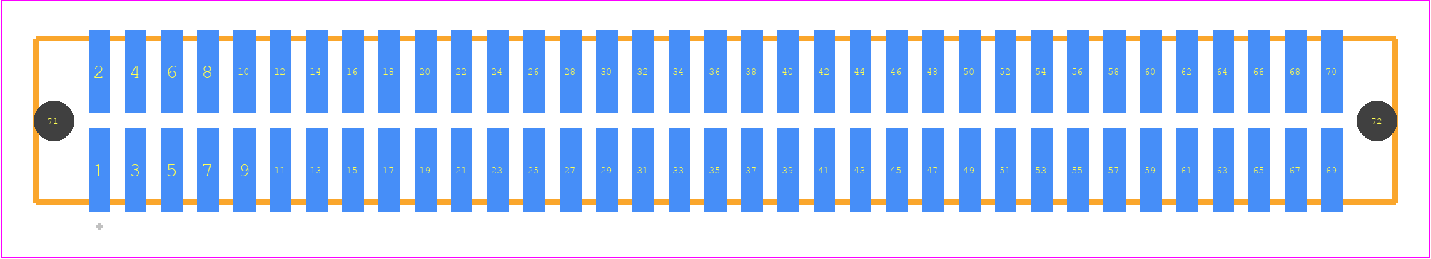 TFM-135-01-LM-D-A - SAMTEC PCB footprint - Other - Other - TFM-135-YY-XXX-D-A