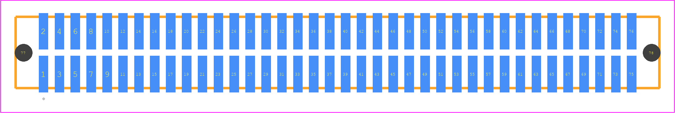 TFM-138-03-F-D-A - SAMTEC PCB footprint - Other - Other - TFM-138-YY-XXX-D-A