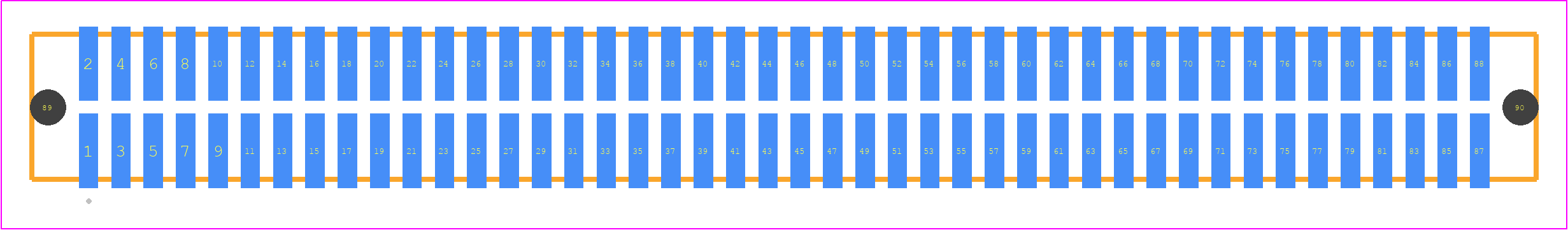 TFM-144-01-L-D-A - SAMTEC PCB footprint - Other - Other - TFM-144-YY-XXX-D-A