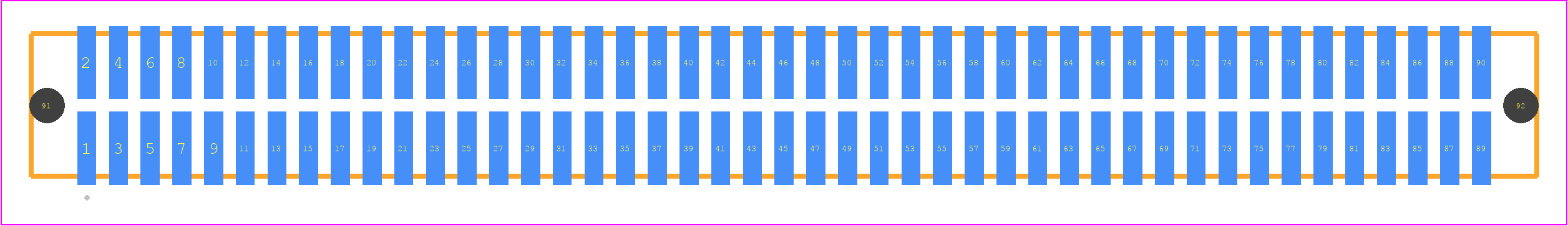 TFM-145-01-H-D-A - SAMTEC PCB footprint - Other - Other - TFM-145-YY-XXX-D-A