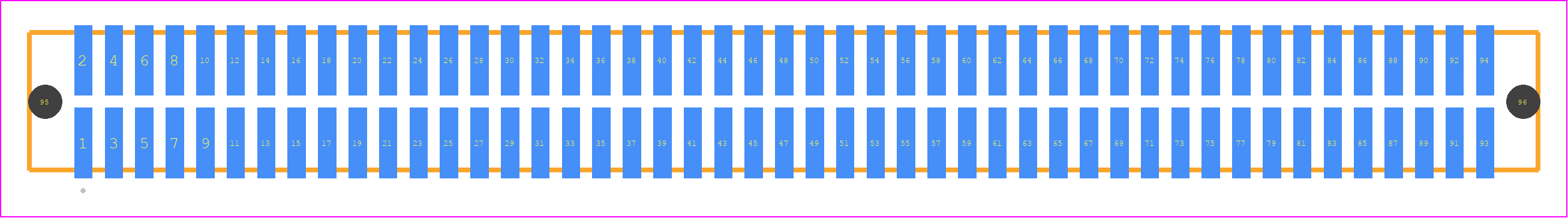 TFM-147-01-F-D-A - SAMTEC PCB footprint - Other - Other - TFM-147-YY-XXX-D-A
