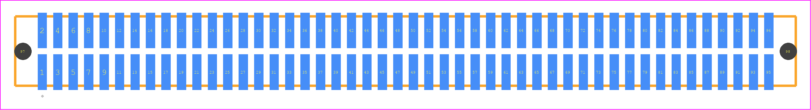 TFM-148-03-S-D-A - SAMTEC PCB footprint - Other - Other - TFM-148-YY-XXX-D-A
